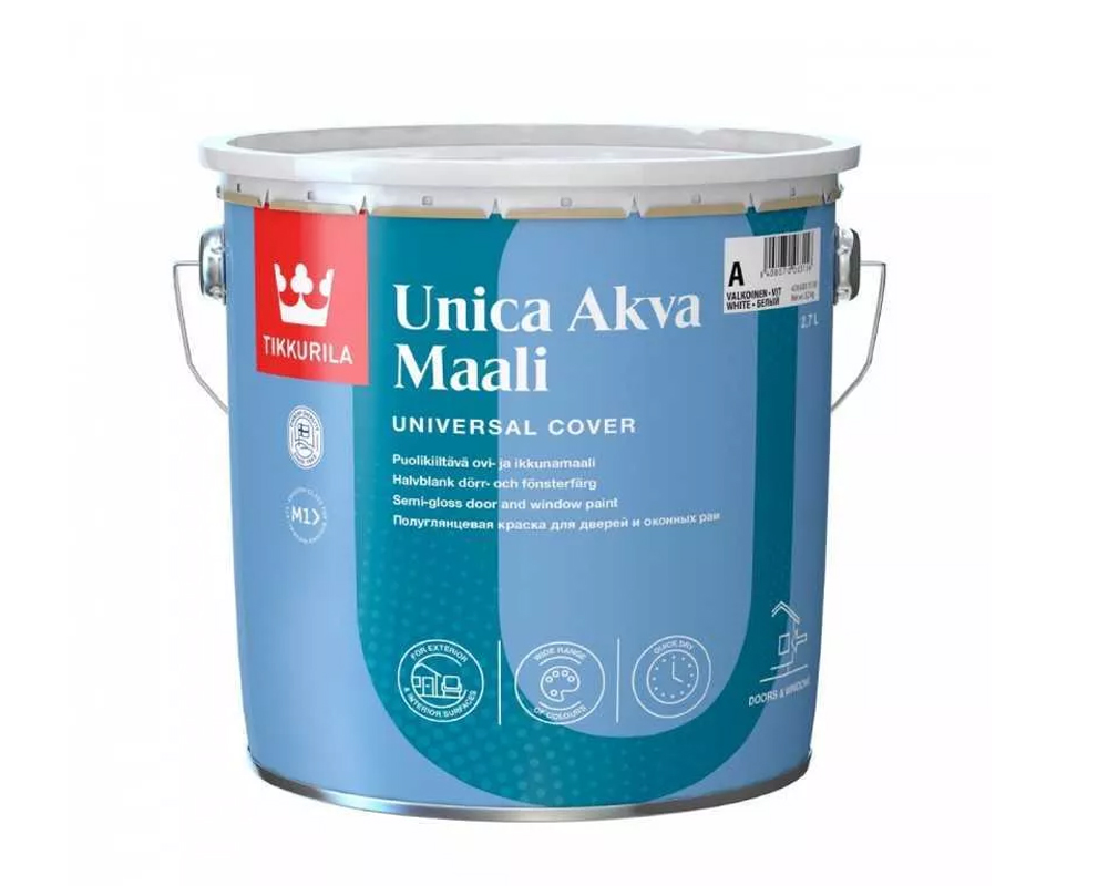 Tikkurila Unica Akva Maali акрилатная краска для окон и дверей