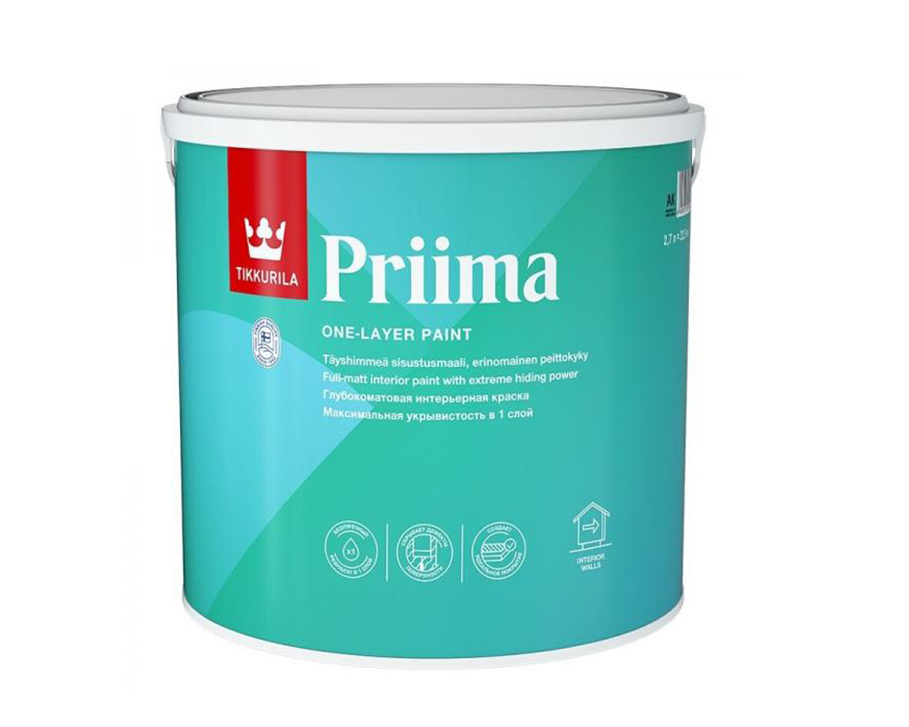 Tikkurila Priima интерьерная краска в 1 слой