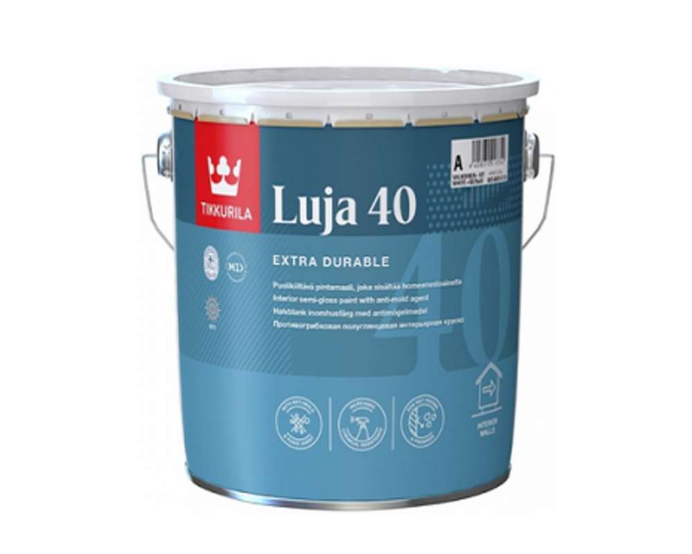 Tikkurila Luja 40 краска для влажных помещений п/глян