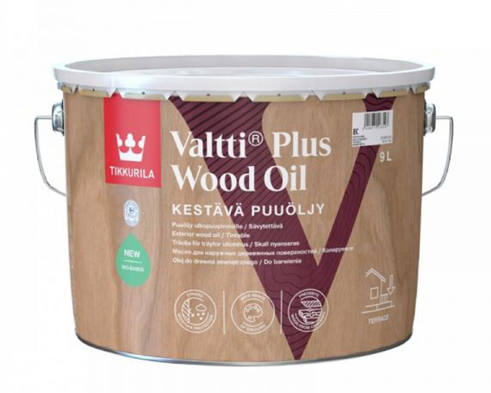 Tikkurila Valtti Plus Wood Oil экологичное масло для террас без запаха FIN